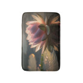 朝の水風呂マットの中のピンクロータス バスマット (正面縦)