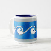 朝の波 ツートーンマグカップ (正面左)