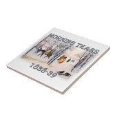 朝の涙はチェロキーの涙の道を描く タイル (側面)