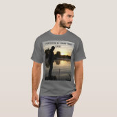 朝の漁師のシルエット Tシャツ (正面フル)