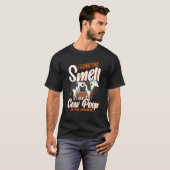 朝の牛のうんちの匂い大好き ファーマー Tシャツ (正面フル)