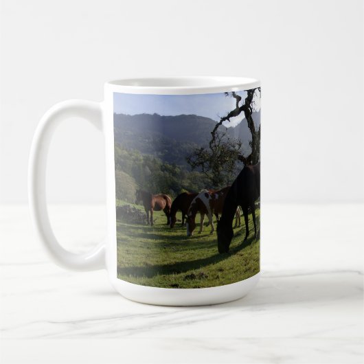 朝の牧場 コーヒーマグカップ (左)