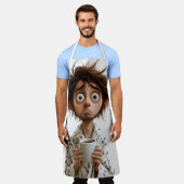 朝の狂気:最初のコーヒー、後の質問 エプロン (着用した状態)