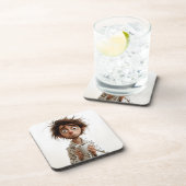 朝の狂気:最初のコーヒー、後の質問 コースター (右側)