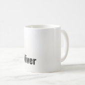 朝の狂気：最初のコーヒー、後の質問 コーヒーマグカップ (正面右)