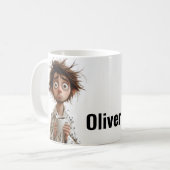 朝の狂気：最初のコーヒー、後の質問 コーヒーマグカップ (正面左)