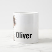 朝の狂気:最初のコーヒー、後の質問 ジャンボコーヒーマグカップ (正面)