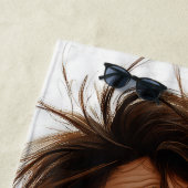 朝の狂気:最初のコーヒー、後の質問 ビーチタオル (インサイチュ)