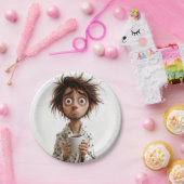 朝の狂気:最初のコーヒー、後の質問 ペーパープレート (パーティー)