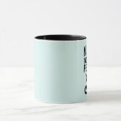 朝の猫のコーヒーマグおもしろいではない マグカップ (中央)