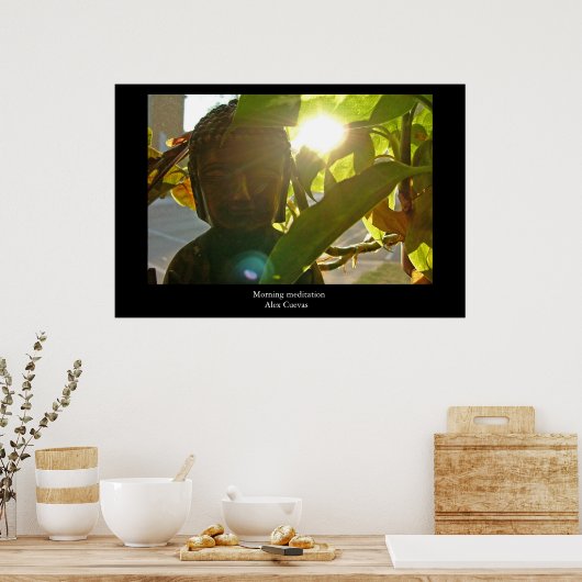 朝の瞑想 ポスター (キッチン)