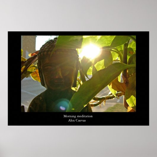 朝の瞑想 ポスター (正面)