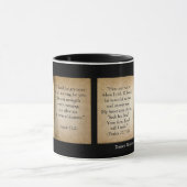 朝の祈りの聖なる書物、経典のマグ(パーソナライズな) マグカップ (中央)
