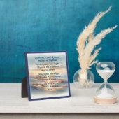 朝の祈りの言葉プラークとイーゼル フォトプラーク (インサイチュ)