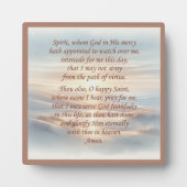 朝の祈りの言葉プラークとイーゼル フォトプラーク (正面)