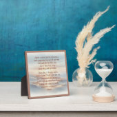 朝の祈りの言葉プラークとイーゼル フォトプラーク (インサイチュ)