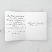 「朝の祈りの金の翼」 カード (内部)