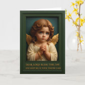 「朝の祈りの金の翼」 カード (黄色い花)