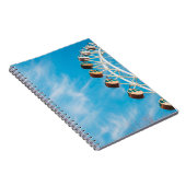 朝の空の下の白澄んい観覧車 ノートブック (右側)