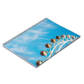 朝の空の下の白澄んい観覧車 ノートブック (左側)