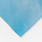 朝の空の下の白澄んい観覧車 フリースブランケット (角)