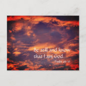 朝の空はまだ詩篇46:10 感動的  ポストカード (正面)