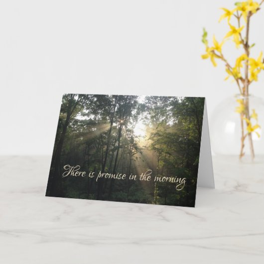 朝の約束 カード (黄色い花)