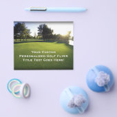 朝の緑のゴルフコース チラシ (シングル)