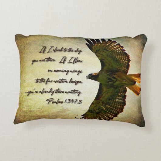 朝の翼感動的 アクセントクッション (裏面)