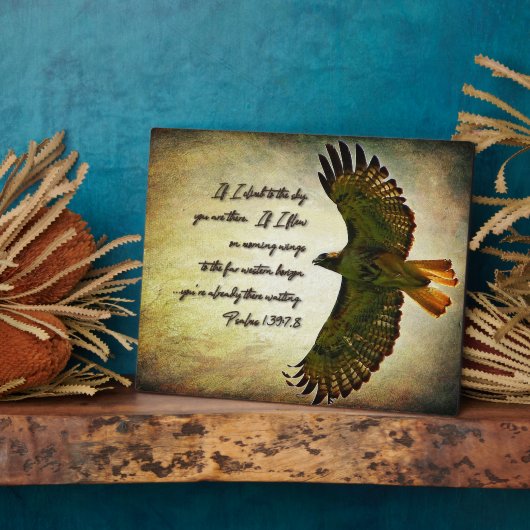 朝の翼感動的 フォトプラーク (側面)