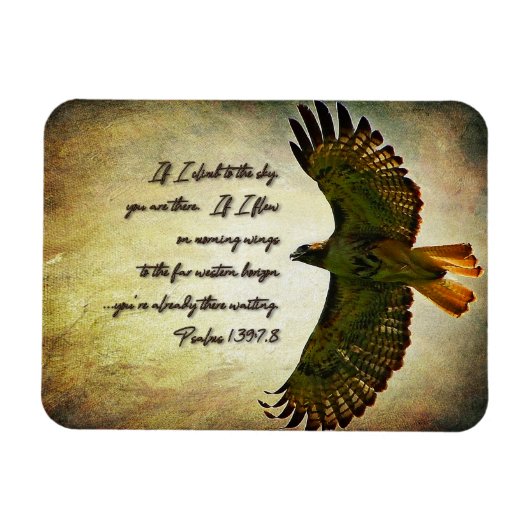 朝の翼感動的 マグネット (横)