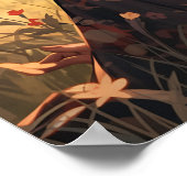 朝の草地に住むアニメのお母さん ポスター (角)