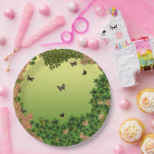 朝の蝶 ペーパープレート (パーティー)