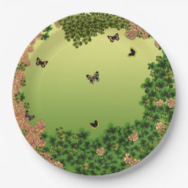 朝の蝶 ペーパープレート