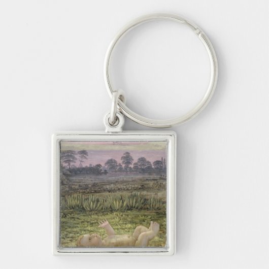 朝の詳細、c.1808-09 キーホルダー (正面)