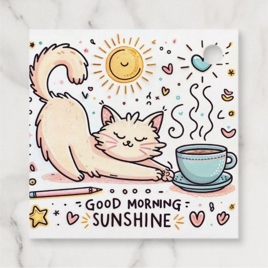 「朝の調査」 フェイバータグ (裏面)