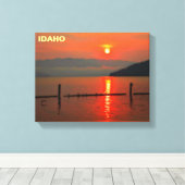 朝の赤い空 キャンバスプリント (インサイチュ (ウッドフロア))