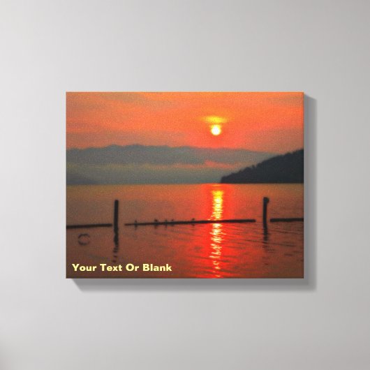 朝の赤い空 キャンバスプリント (正面)