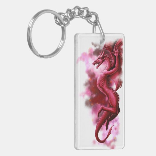 朝の赤い空 キーホルダー (正面左)