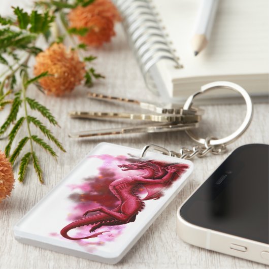 朝の赤い空 キーホルダー (正面右)