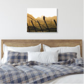 朝の赤尾のタカ キャンバスプリント (インサイチュ (寝室))