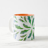 「朝の醸造の喜び:サンライズsipマグカップ」 ツートーンマグカップ (正面左)