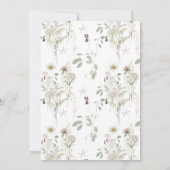 朝の野草 | 金ゴールド幾何学洗礼 招待状 (裏面)