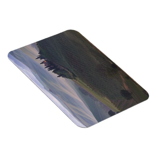 朝の長方形の磁石のトスカーナの家 マグネット (右側)