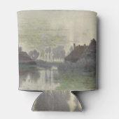 朝の霧の中で水の上に家を沸かす 缶クーラー (裏面)