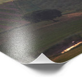 朝の霧の中のトスカーナの家のプリント フォトプリント            (角)