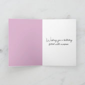 朝の霧の中の熱気球誕生日 カード (内部)