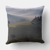 朝の霧の装飾用クッションのタスカニーの家 クッション (裏面)