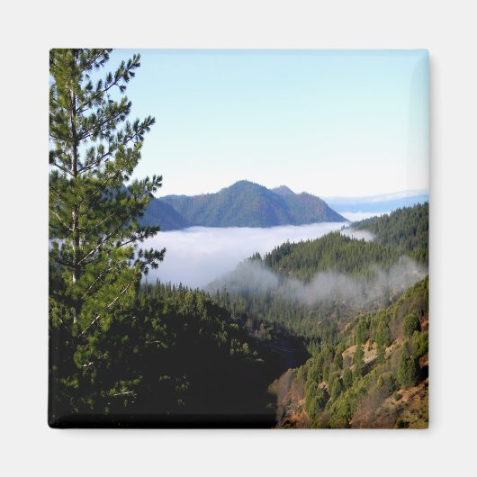 朝の霧を霧で…..... マグネット (正面)