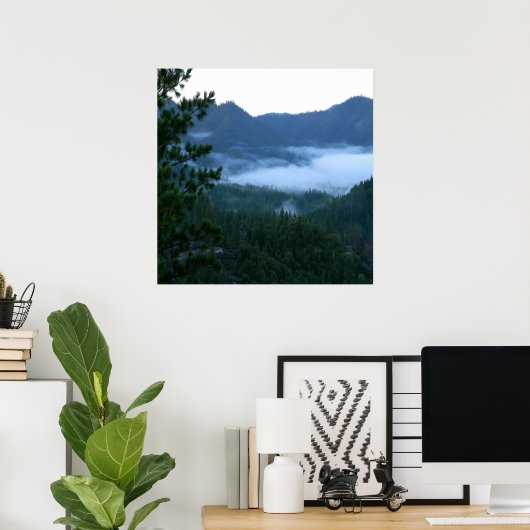 朝の霧・・・ ポスター (ホームオフィス)